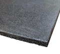 15mm Rubber Floor Tile / Gym Mat (1m x 1m) Black